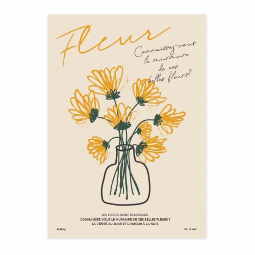 Fleur 꽃 포스터